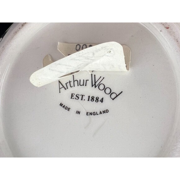 ARTHUR WOOD “TEATIME” TEAPOT Roman Numerals Clock Pattern England Made UK Pier 1 - Picture 10 of 13